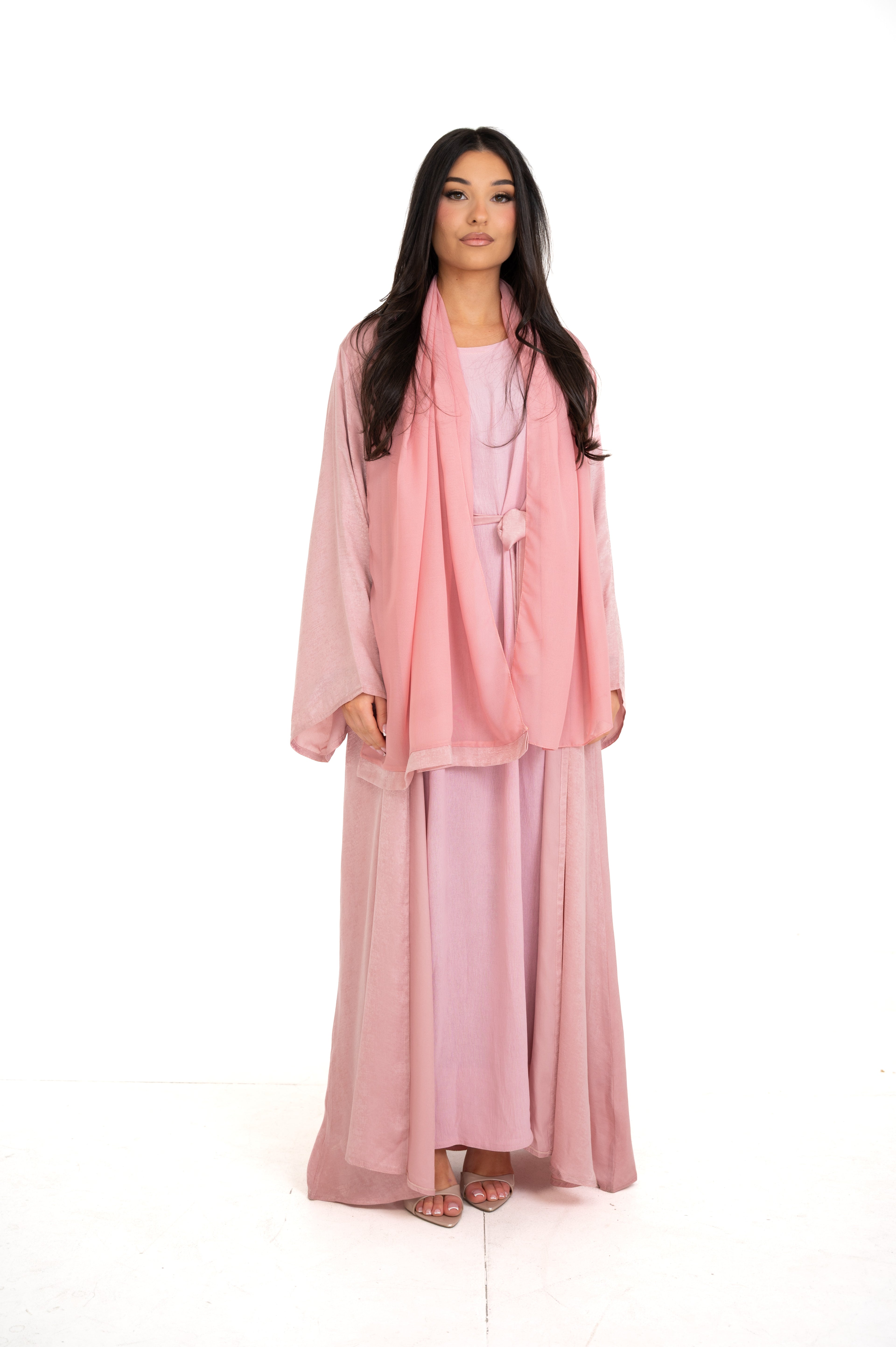 Sirat Pink Abaya Set