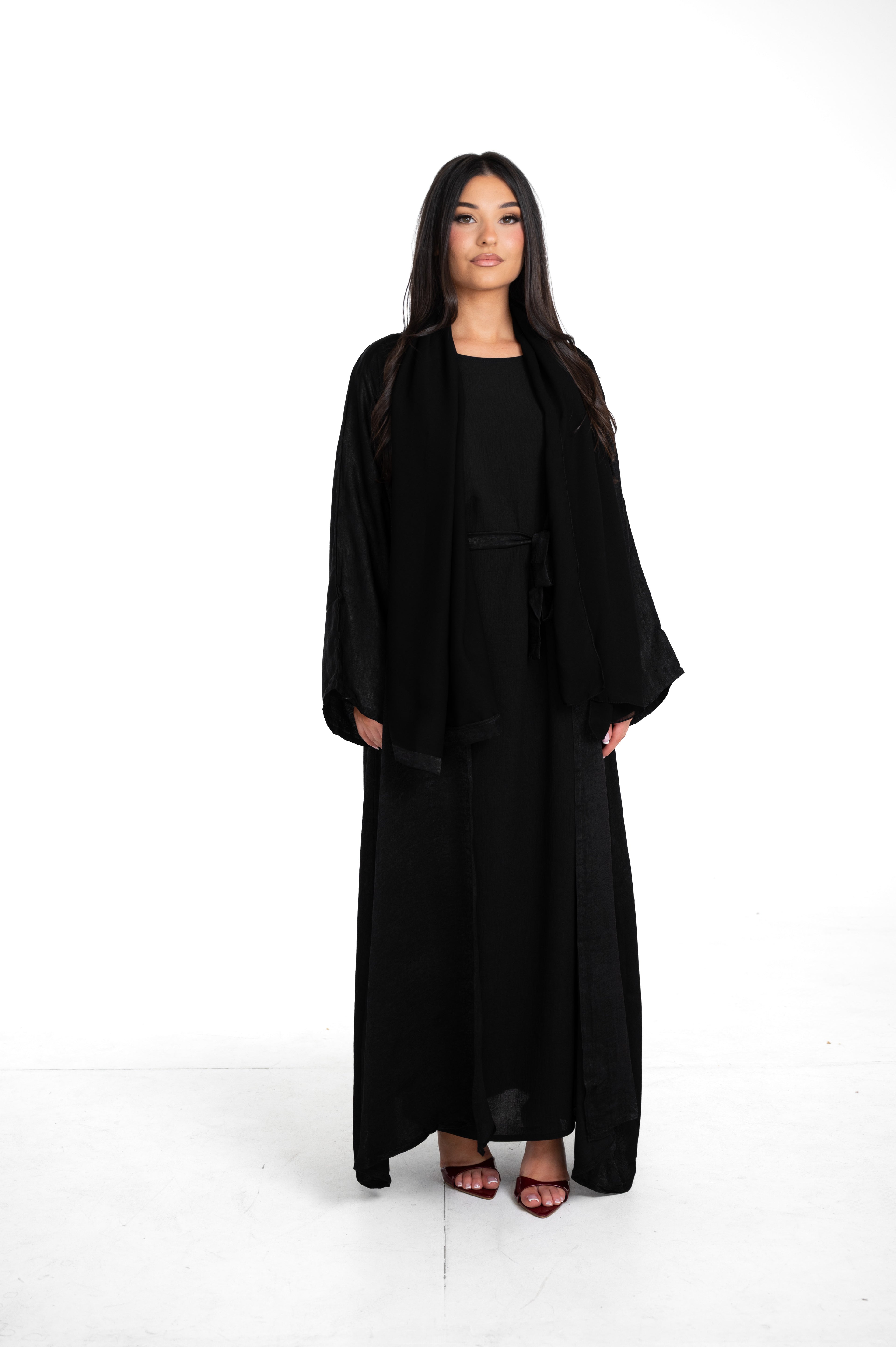 Sirat Black Abaya Set