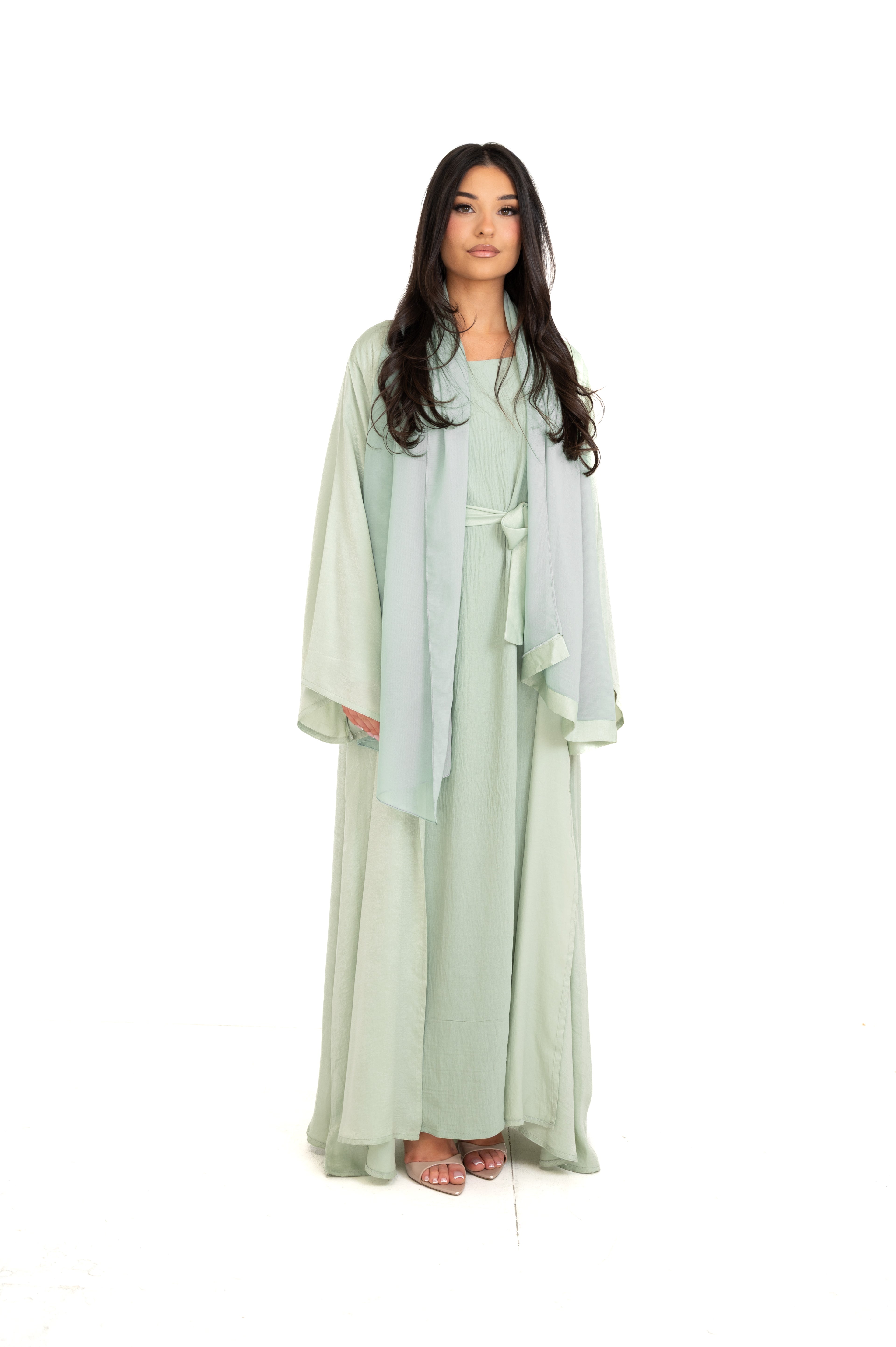 Sirat Green Abaya Set