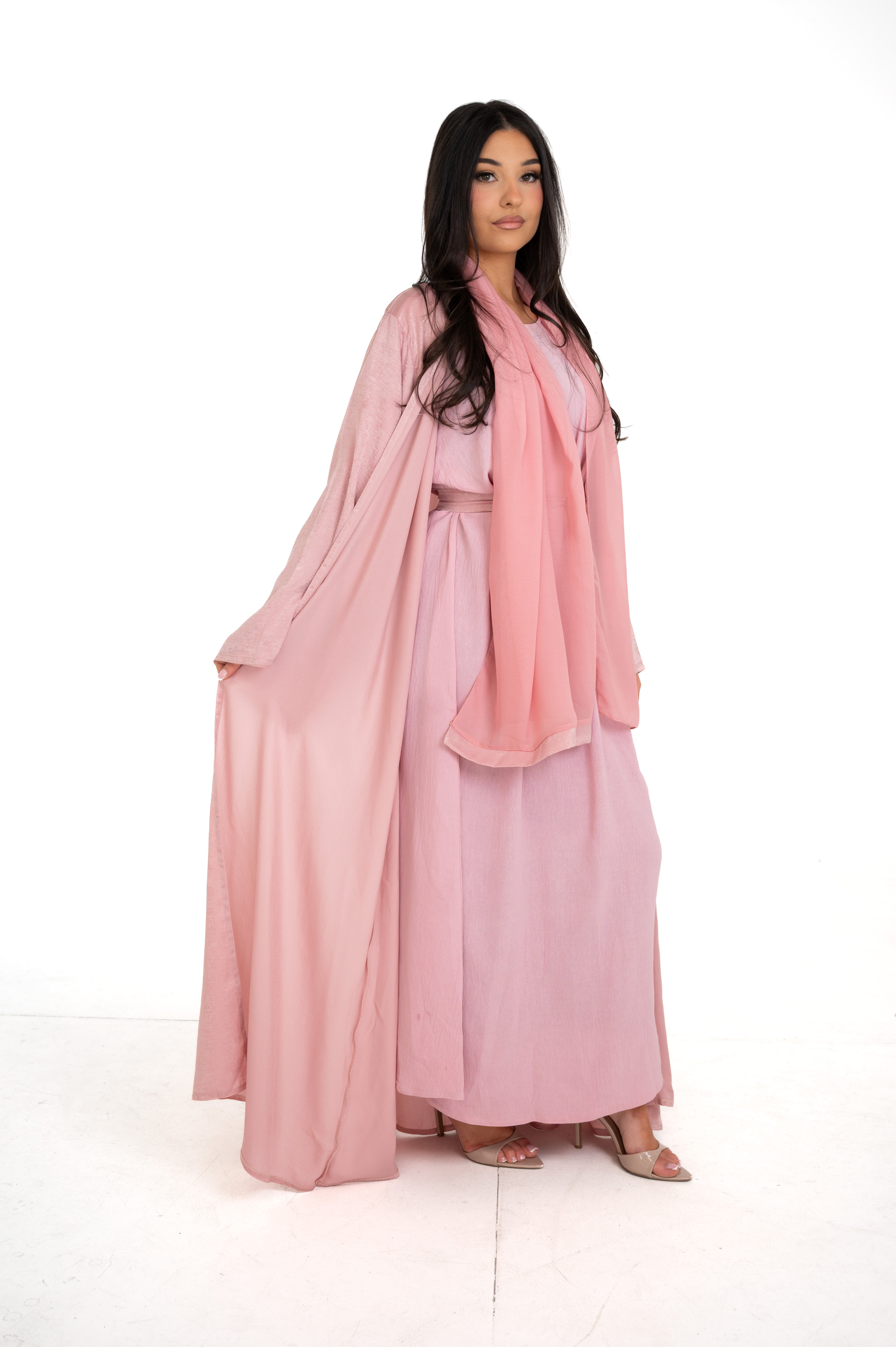 Sirat Pink Abaya Set