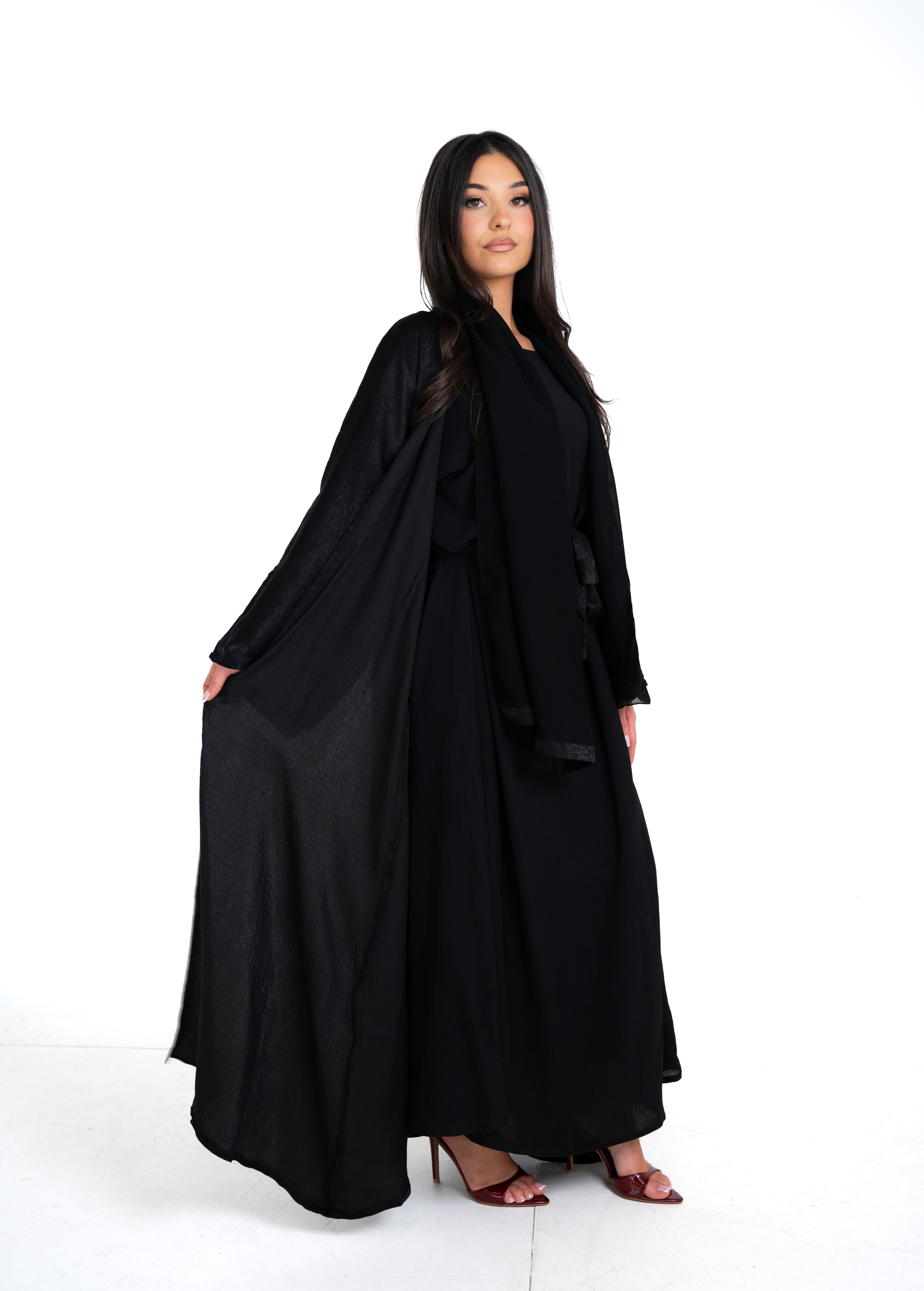 Sirat Black Abaya Set