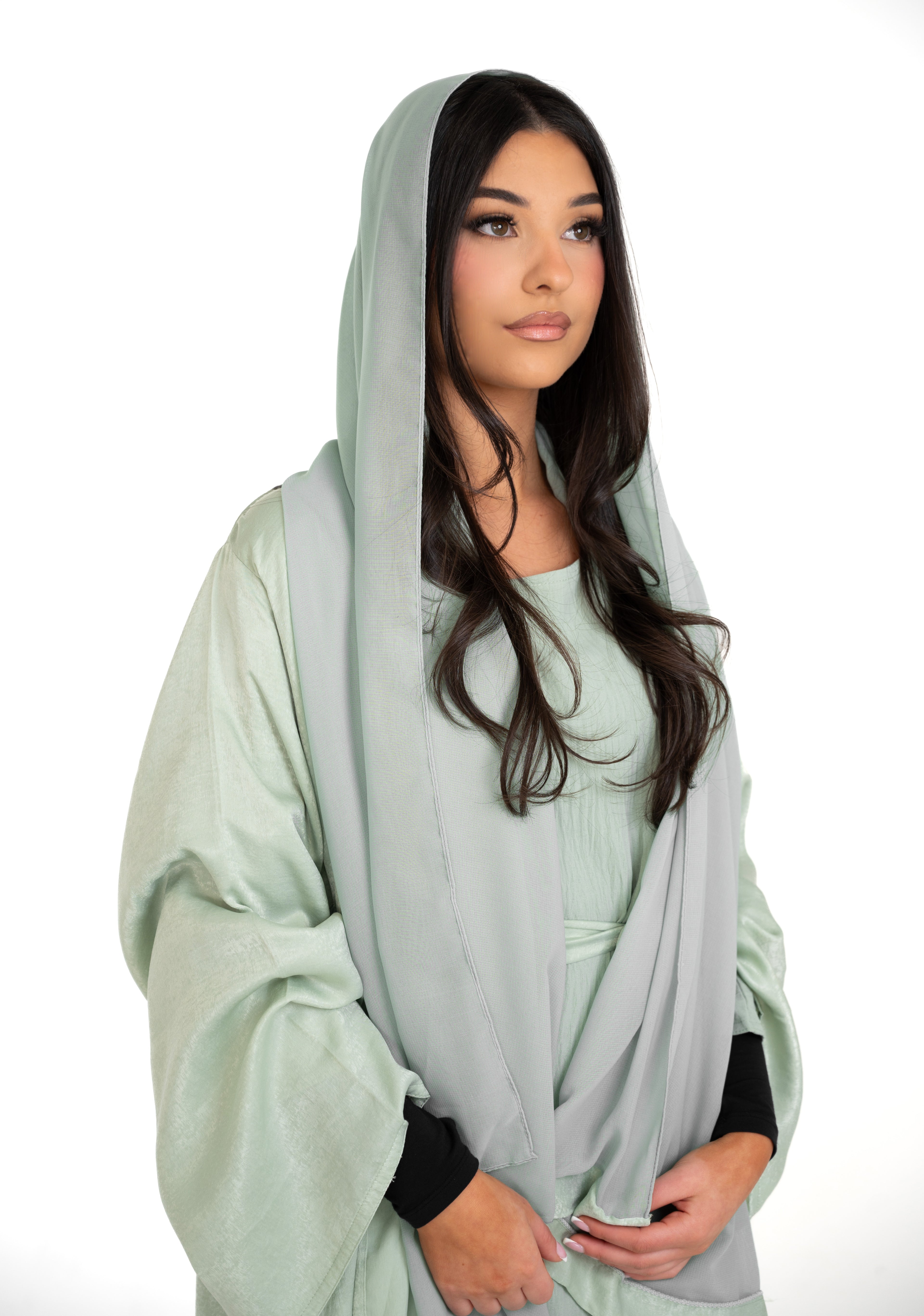 Sirat Green Abaya Set