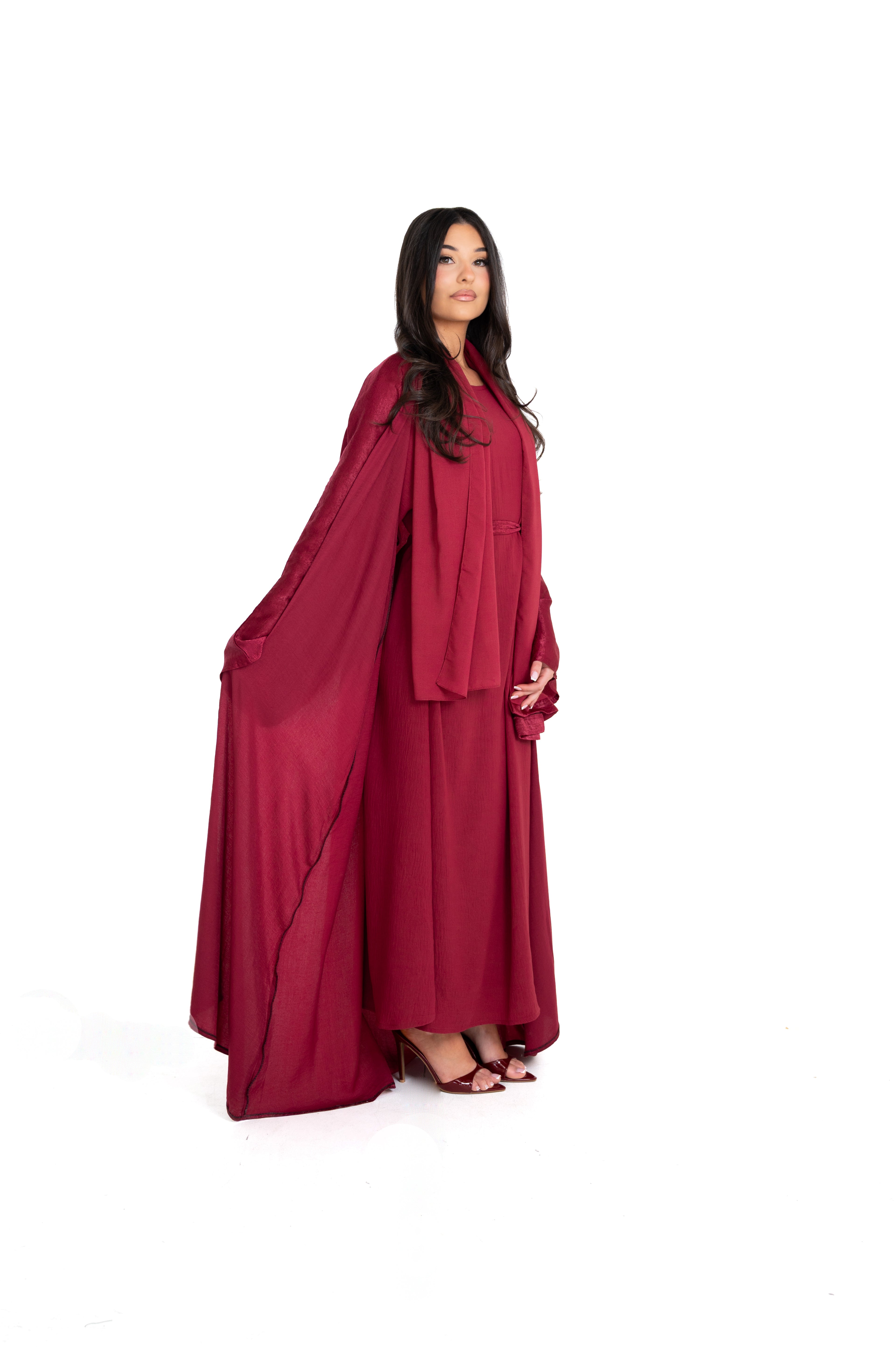 Sirat Ruby Abaya Set