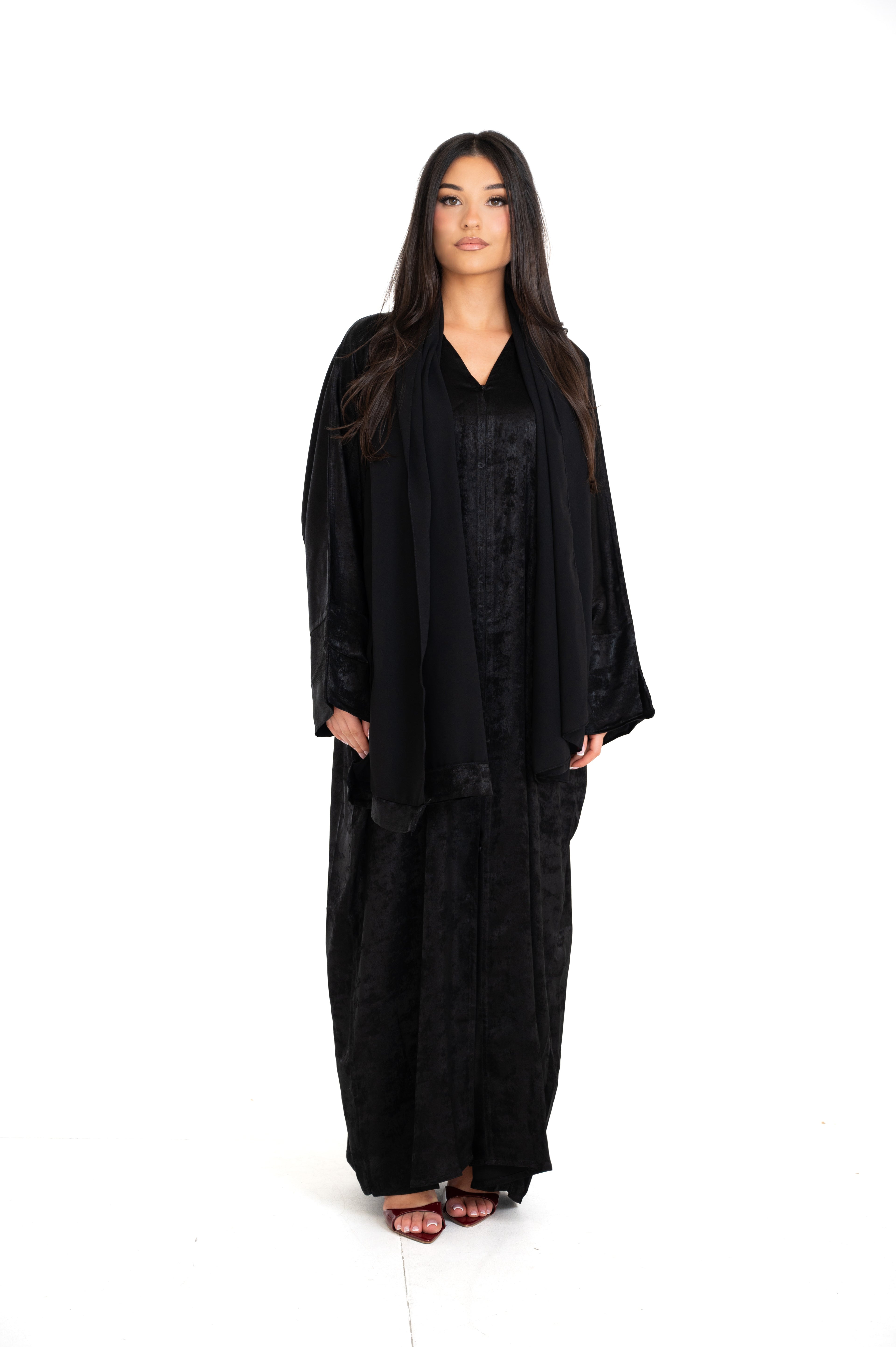 Layali Black Abaya